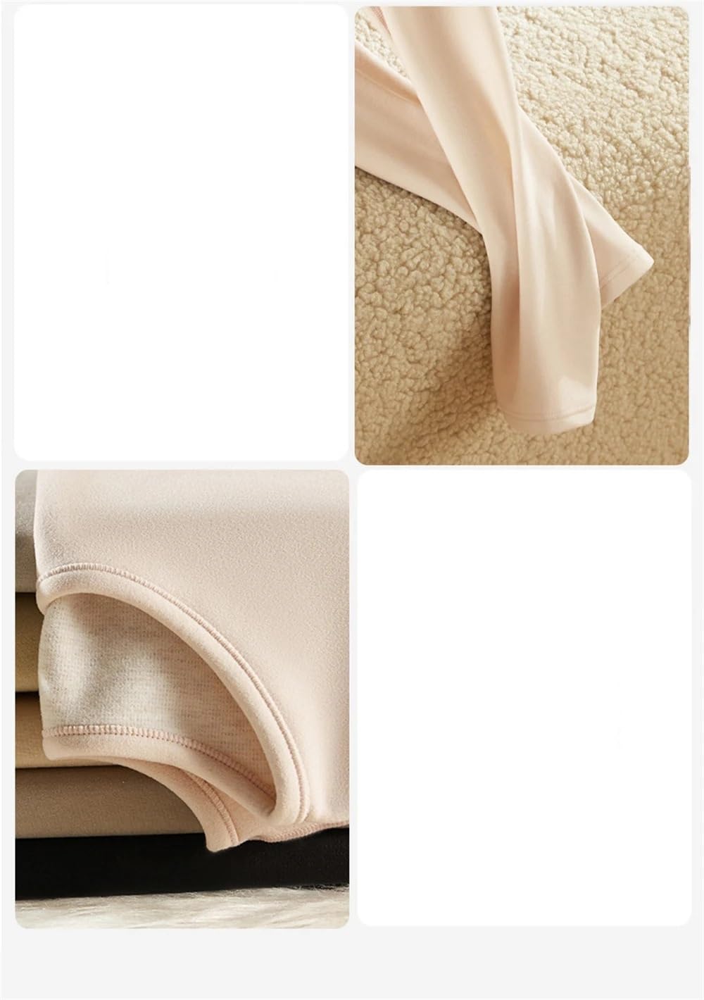 Conjuntos Térmicos Para Mujer Ropa interior térmica sin costuras for mujer, pantalones de manga larga con cuello redondo, conjunto de dos piezas, traje de lencería suave y cálido de terciopelo Conjunt