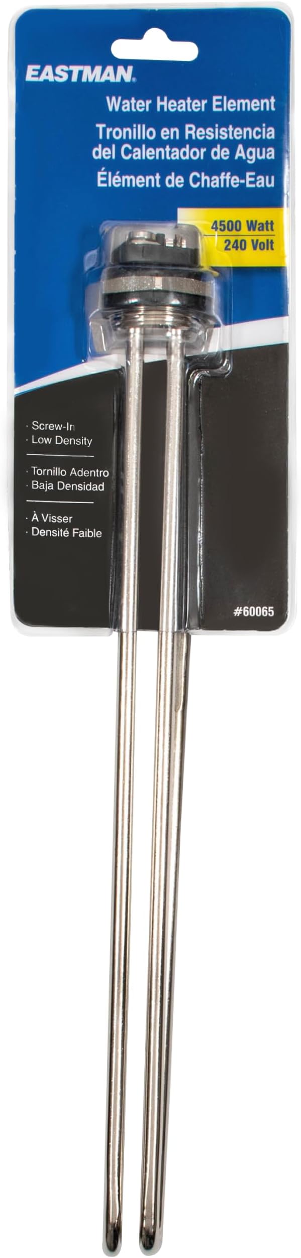 Eastman Low Watt Density Water Heater Element, 240V x 4500W Fold Back, 60065