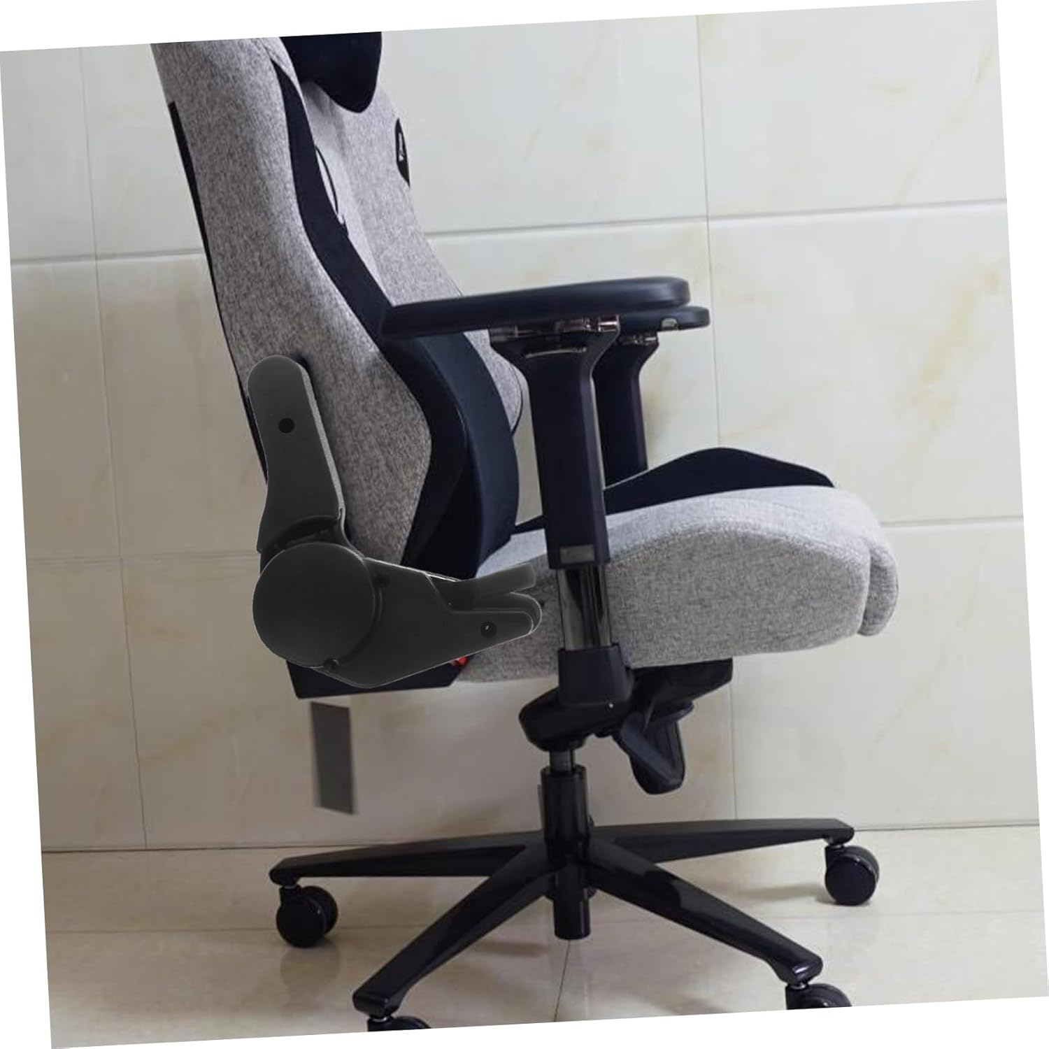 CHILDWEET Adjustable Seat Back Angle Adjuster for Racing Chairs Durable Swivel Accessory for Enhanced Maneuverability and Stability Gaming and Office Use Black