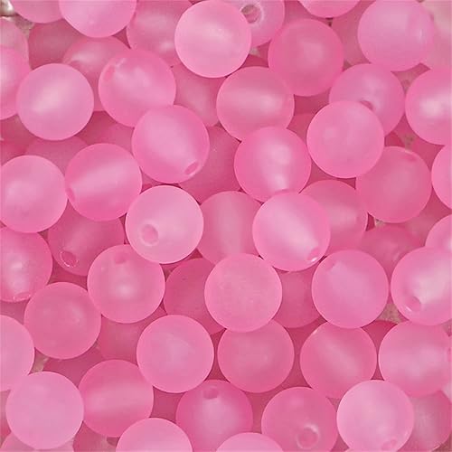 Miniatura 7 de Niziky 230 cuentas redondas acrílicas de 0.315 pulgadas para la fabricación de joyas, cuentas esmeriladas de color amarillo mate para hacer