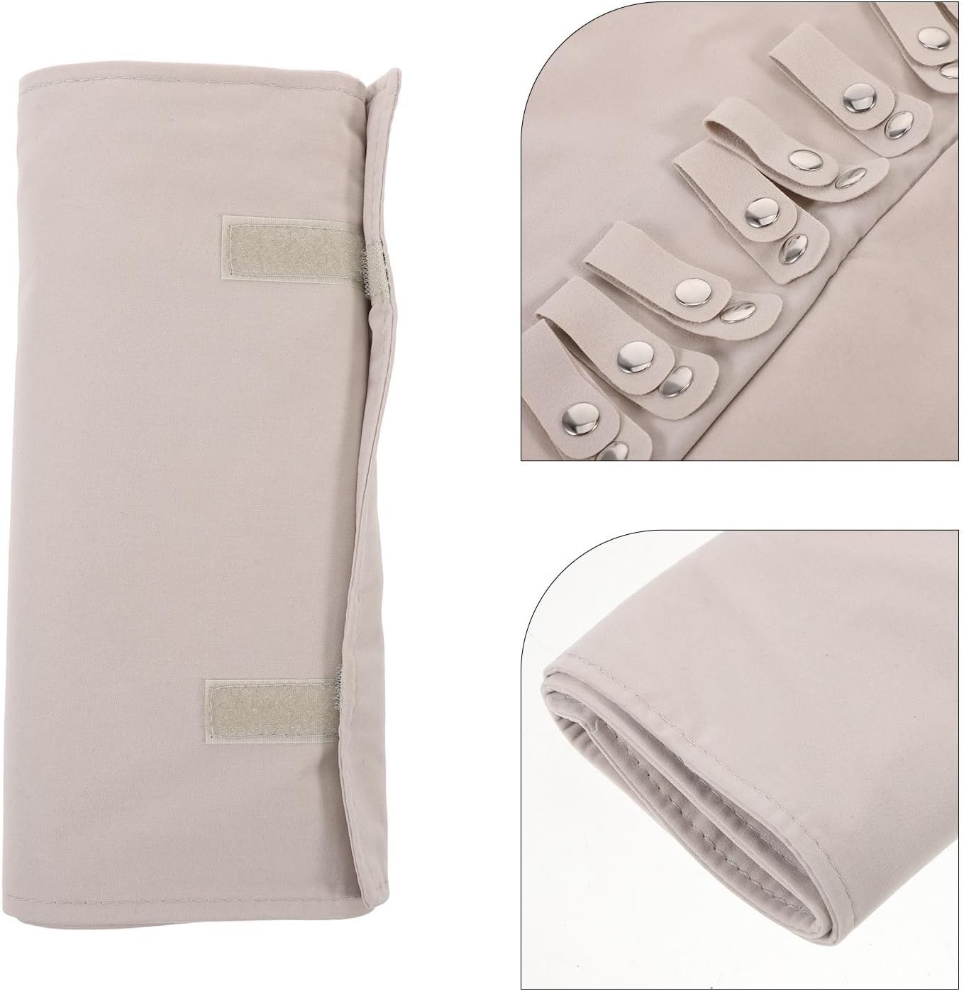 BESTOYARD Portable Jewelry Travel Roll Organizer Bag with Velvet Protection and Quick Access Feature for Rings and Accessories, Elegant and Fashionable Storage Solution for Daily Use