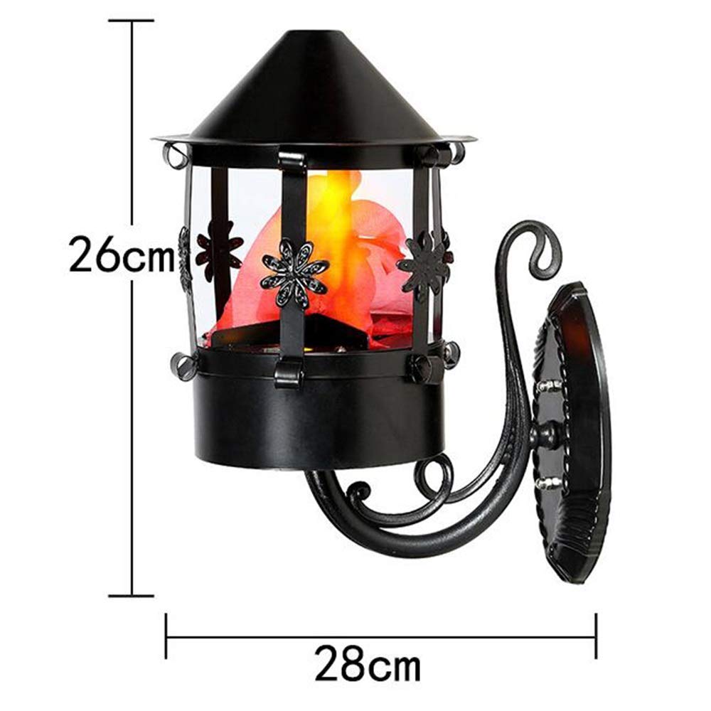 Luce di Fuoco Finto 3D, Luce di Effetto della Fase della Fiamma del LED, Lampada del Fuoco di accampamento 3D Prop Fiamma di Luce per Halloween, Natale, Festival, Capodanno, Decora