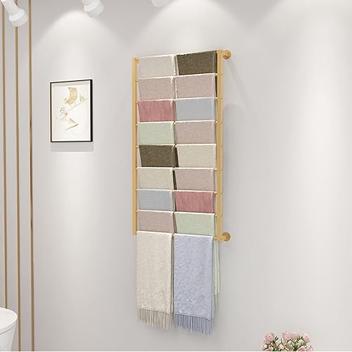 Miniatura 9 de Estante grande para bufandas soporte de pared comercial para armario de dormitorio soporte para colgar pantalones ropa chales envolturas toallas