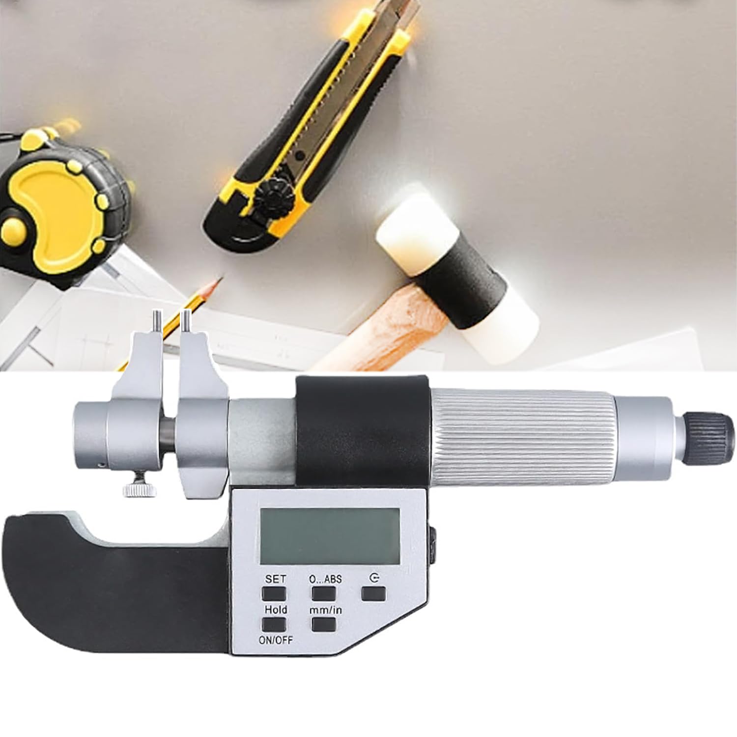 Micromètre intérieur numérique LCD 75mm avec sondes en carbure