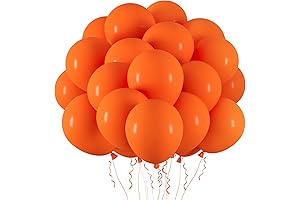 RUBFAC Orange Latex Balloons: Vibrant and Joyful for Your Special Occasions
