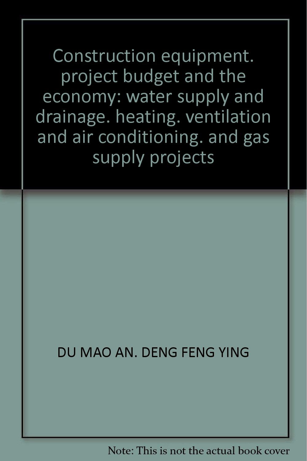 Construction equipment. project budget and the economy water supply