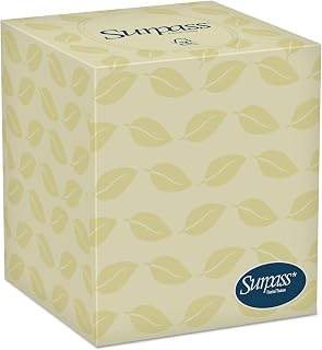 Surpass 21320 Facial Tissue, 2-Ply, Pop-Up Box, 110/Box, 36 Boxes/Carton