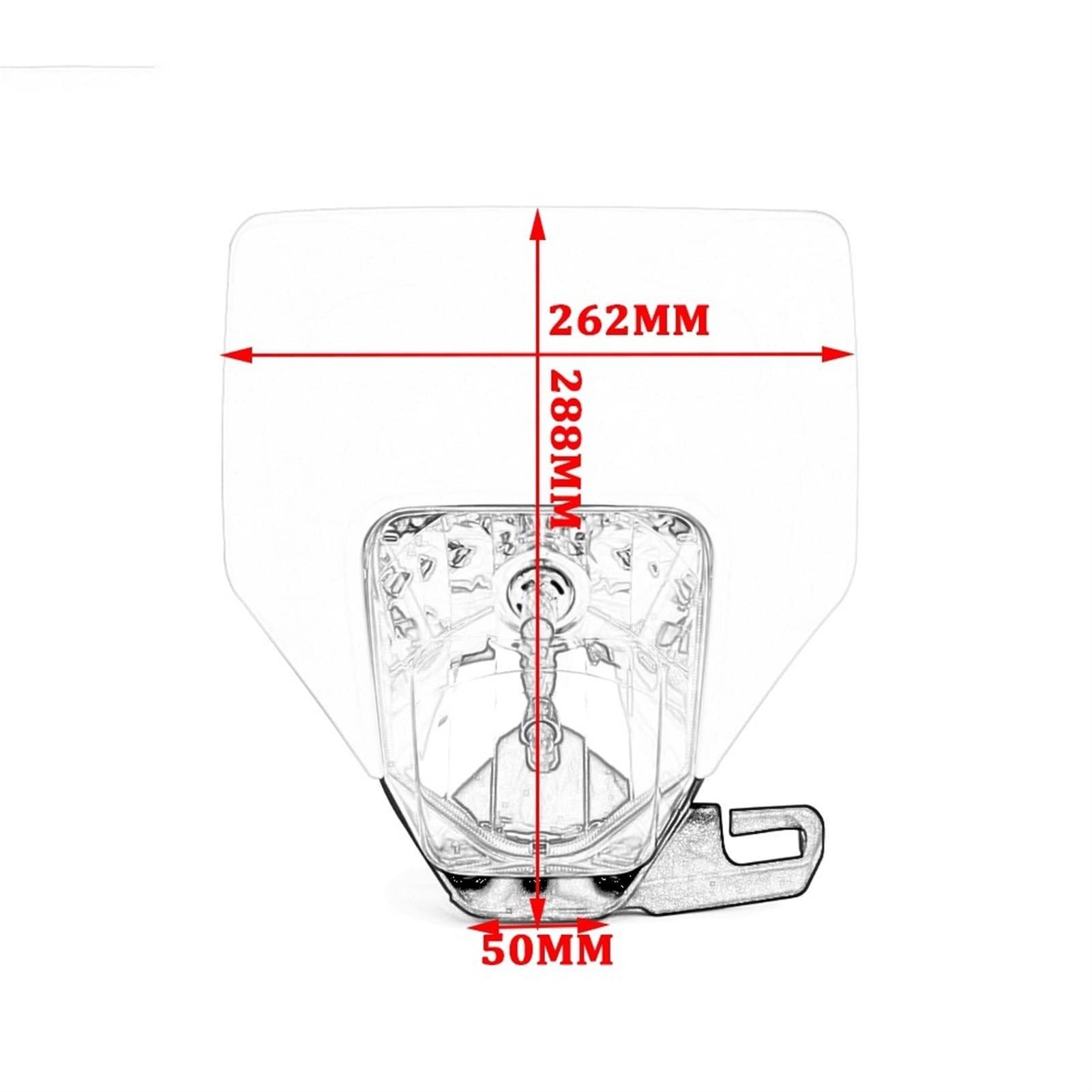 Moto Faro Del Faro Testa Della Lampada Luce FIT for Husqvarna Te 300 2018 TE250 FE TE TX FE350 250 300 350 450 501 2017 2019 2020