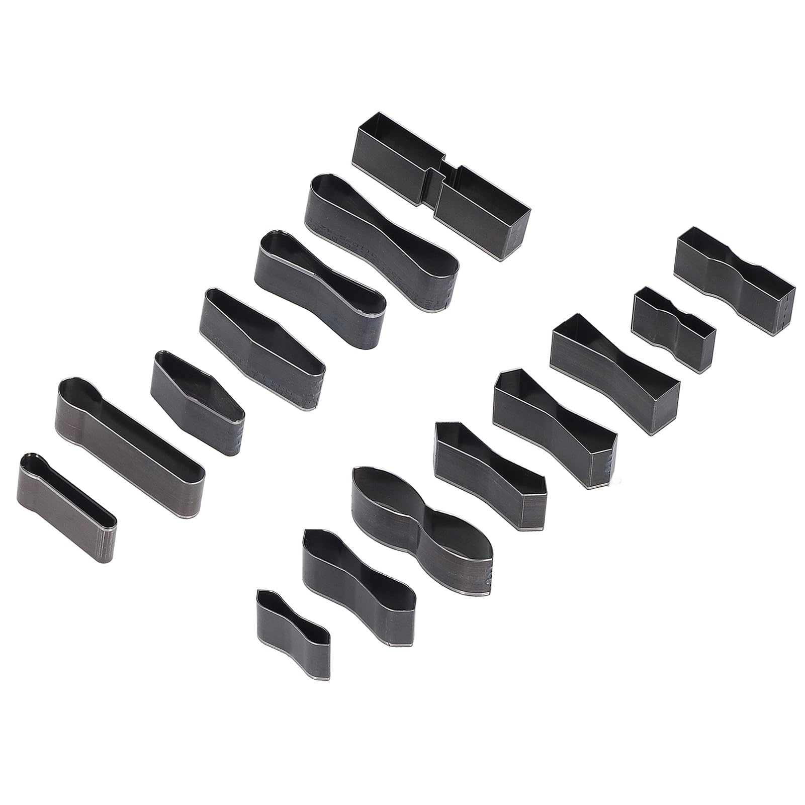15 Piece Carbon Steel Hollow Punch Cutting Machine Set, and Durably, Widely Used for Leather, Fabric, Clay, Rubber, and Plastic, Manual Punching Machine Compatible