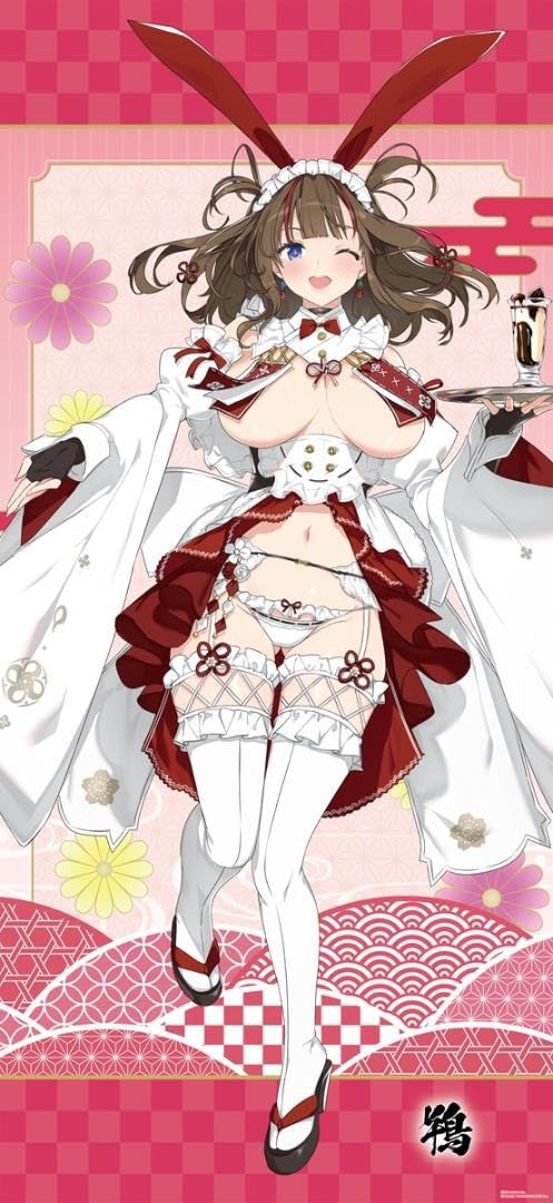 Amazon.co.jp: 閃乱カグラ 描き下ろし 等身大 タペストリー 和風バニー