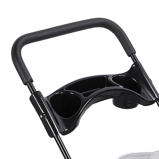 Foto 6 de 8 de Carrito para Perro Plegable Transpirable con Cesta de Almacenamiento, Portavasos