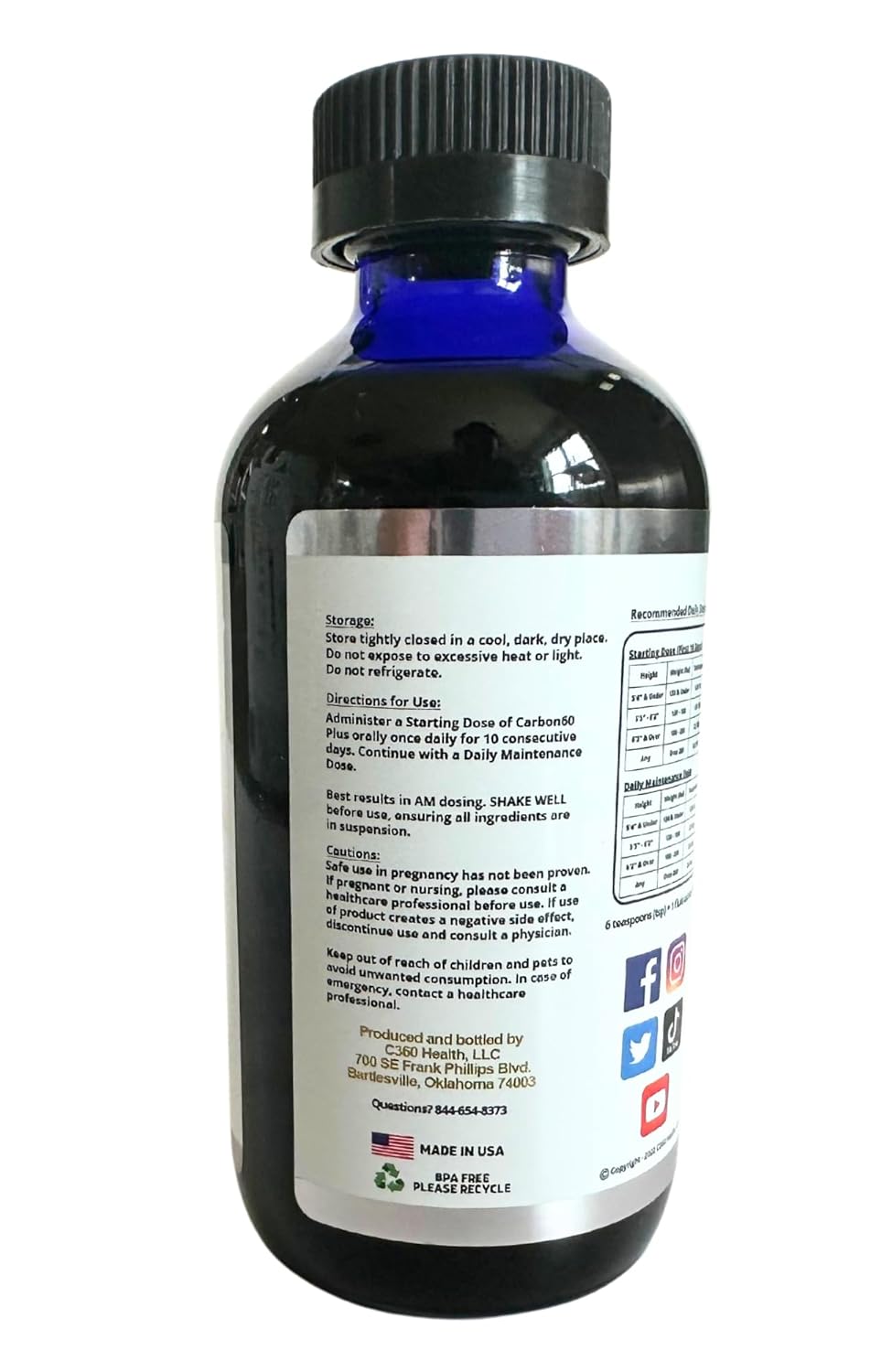 Carbon60 plus regular strength 8oz. Has 20mg more carbon 60 per 100ml than most competitors. Carbon 60, cold pressed extra virgin olive oil, c60