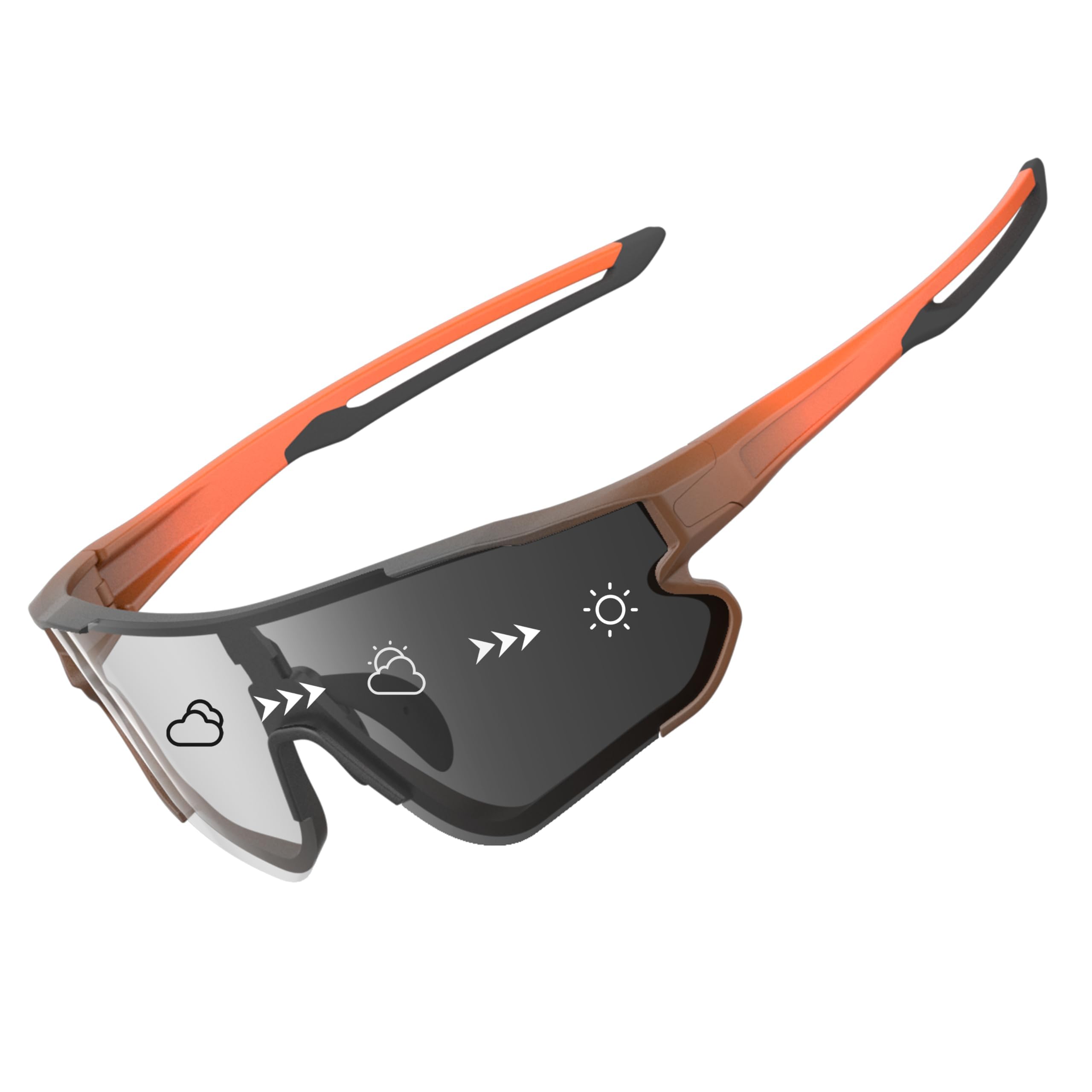 ATTCL Gafas de sol deportivas fotocromáticas para hombres y mujeres, para correr, béisbol, golf, ciclismo, gafas con protección UV