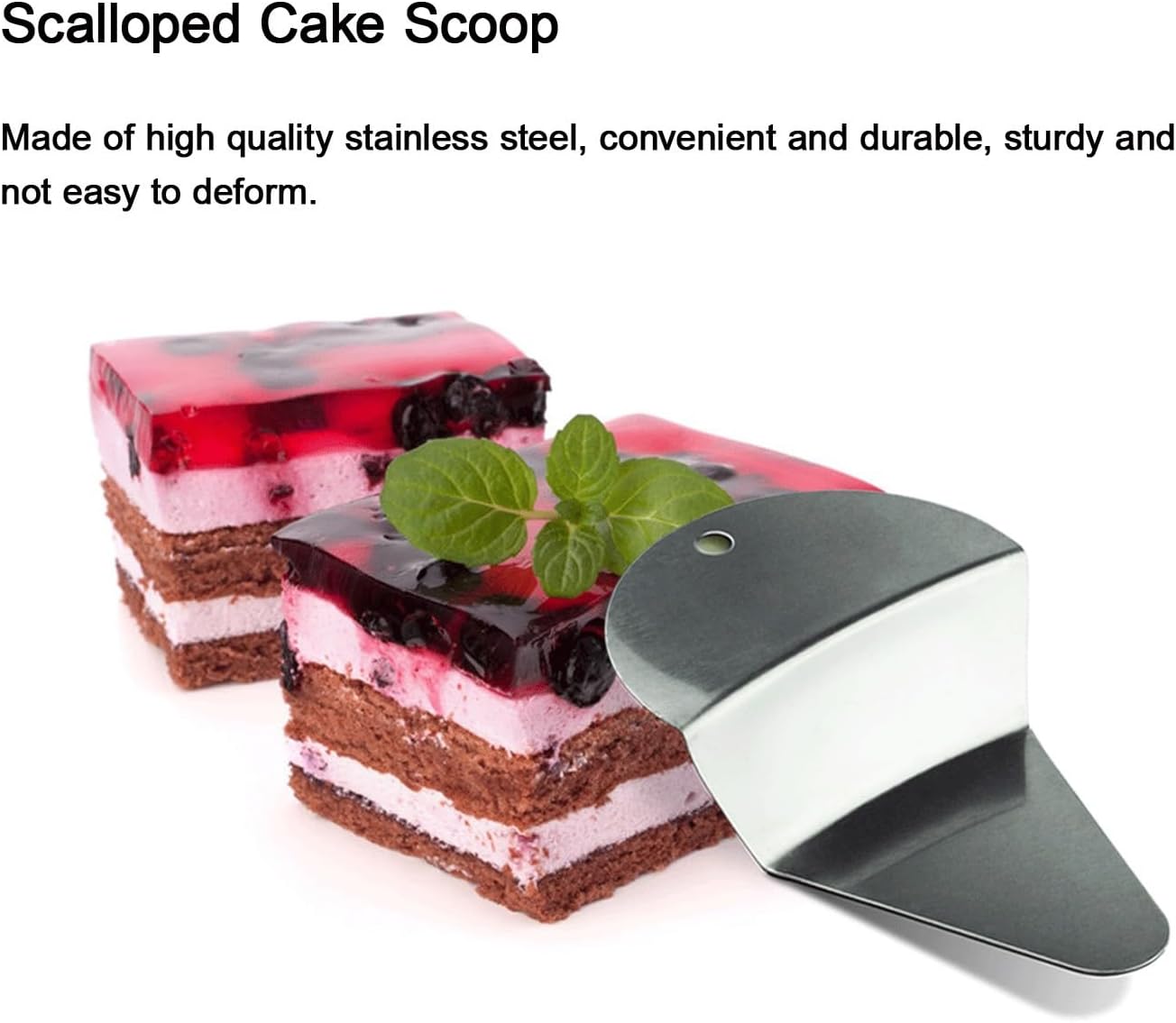 Triangle Pie Server 403 Stainless Steels Tableware Sets, Cake Knife for Dessert Cookies Pizza Mousse Cake Pizza Server Portable Holiday Restaurant(10pcs)