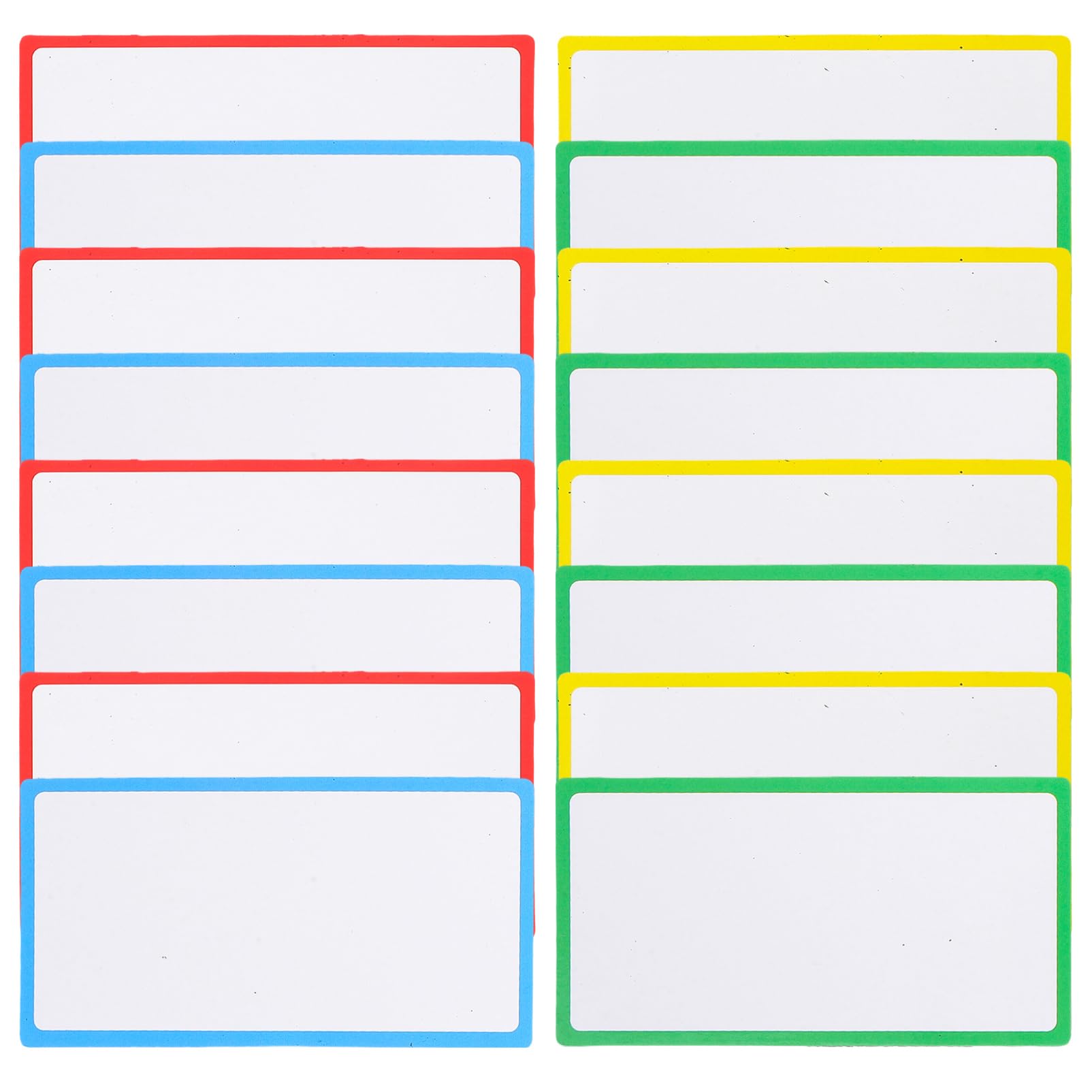 36 Magnetische Trocken Abwischbare Whiteboard Etiketten aus Beschichtetem Papier für Vielseitige Verwendung Wiederverwendbare Namensschilder im Organisierten Stil