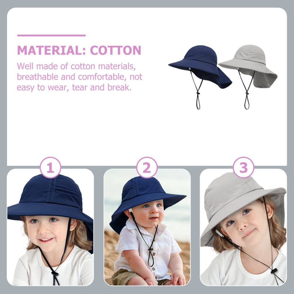 Toddmomy 2pezzi Cappello Secchiello per e Traspirante Protezione per e attività all Colori e