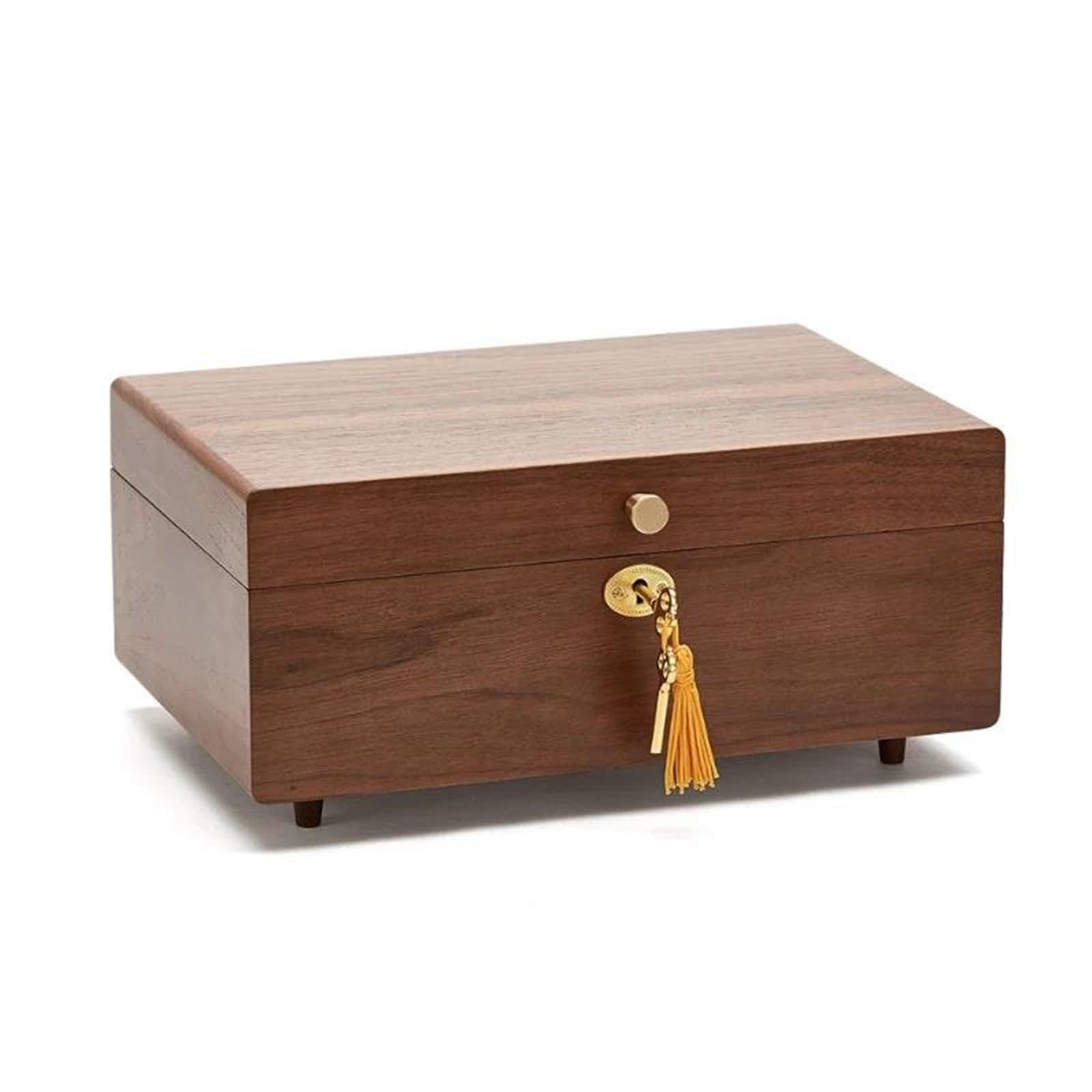 OZBMA Ring Box Wooden Jewelry Drawer Style Solid Wood Stud Earrings Necklace Ornament Storage Double Layer Large Capacity Boxes