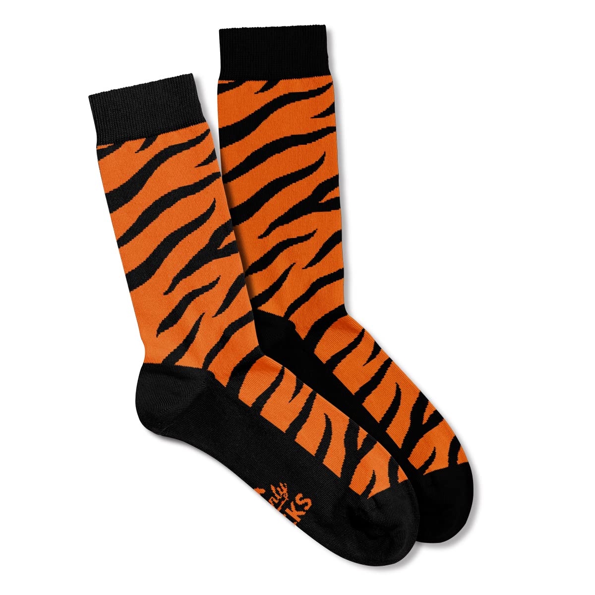 Men's Socks Tiger Print Design Pattern Present Gift Keepsake for Him Casual UK Size 6-11