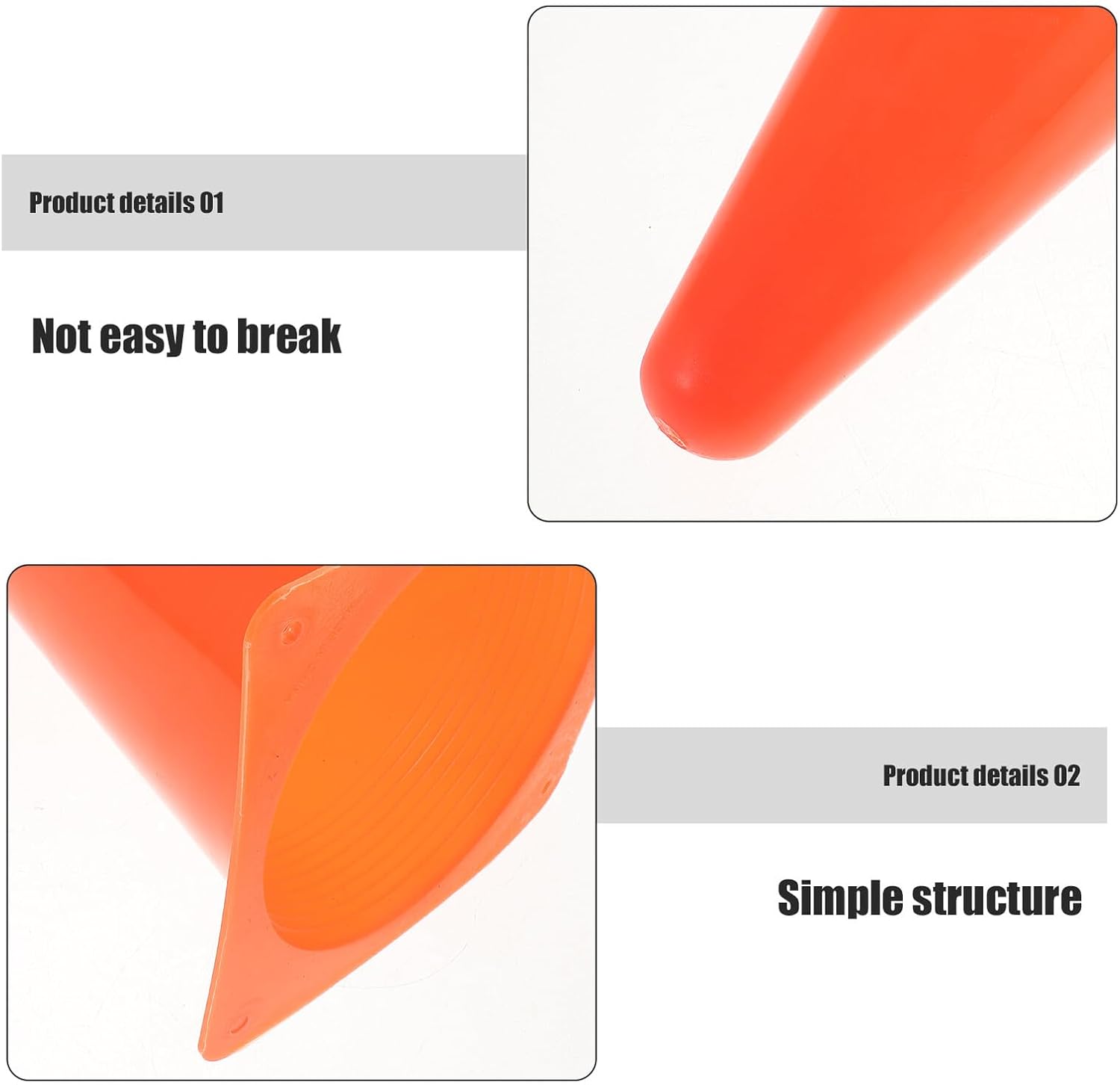 Baluue Numbered Training Cones 15pcs 23cm High Plastic Field Marker Cones for Soccer Basketball Speed Drills Indoor Outdoor Sports Practice