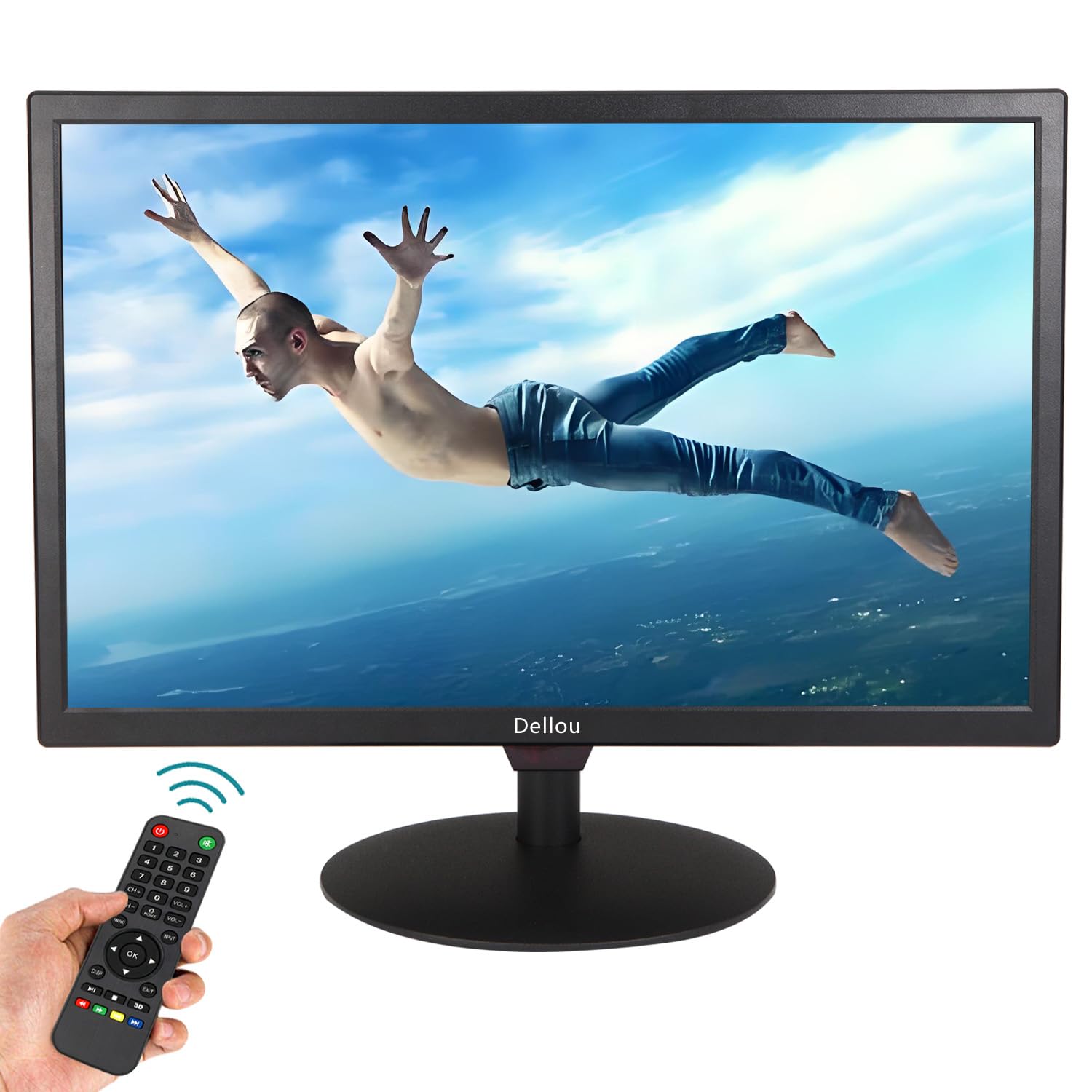 Eoulyee 20 inch Monitoring Surveillance LCD Display Security Camera Monitor CCTV Screen Multifunctional Interface HDMI, AV, BNC, VGA, USB, PC Input Computer Monitor 1600x900 Resolution
