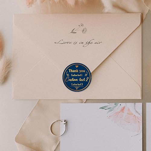 Miniatura 7 de 96 calcomanías personalizadas de agradecimiento para celebrar con nosotros, suministros de embalaje para pequeñas empresas, tarjetas de sobre,