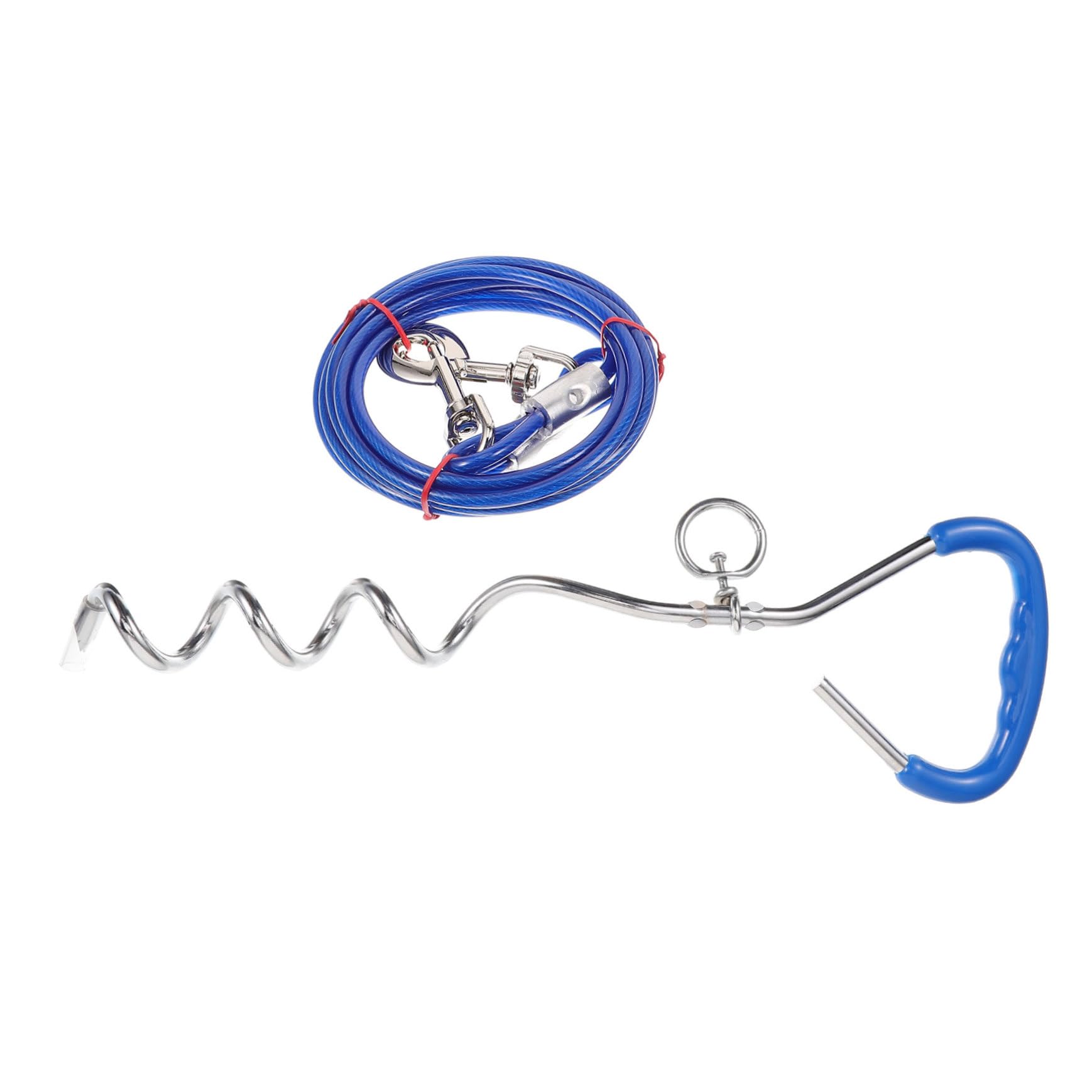 GRIRIW 1 Juego De Estacas Perros Jardín Estacas Perros En Espiral Estacas Perros Estacas Perros Anclajes El Suelo Estacas Resistentes Ancla