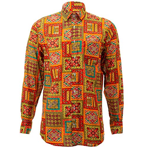Loud Originals Regular Fit długa koszula - patchwork