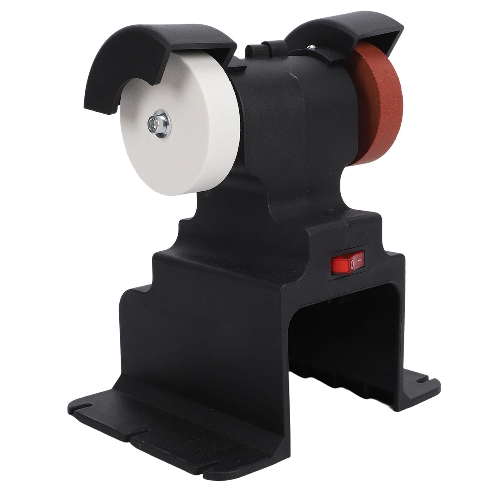 Asixxsix Mini Smerigliatrice da Banco, Rettificatrice Elettrica Multiuso, Piccolo Affilacoltelli da Banco Kit Fai da Te per Metallo, Legno, Fabbricazione di Coltelli, Senza Batteria