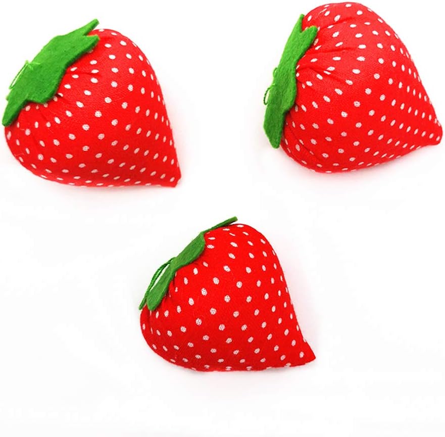 Lot De 2 Pelotes à épingles En Forme De Tomate - Coussins De Poignet Pour Couture, Diamètre 5 Cm