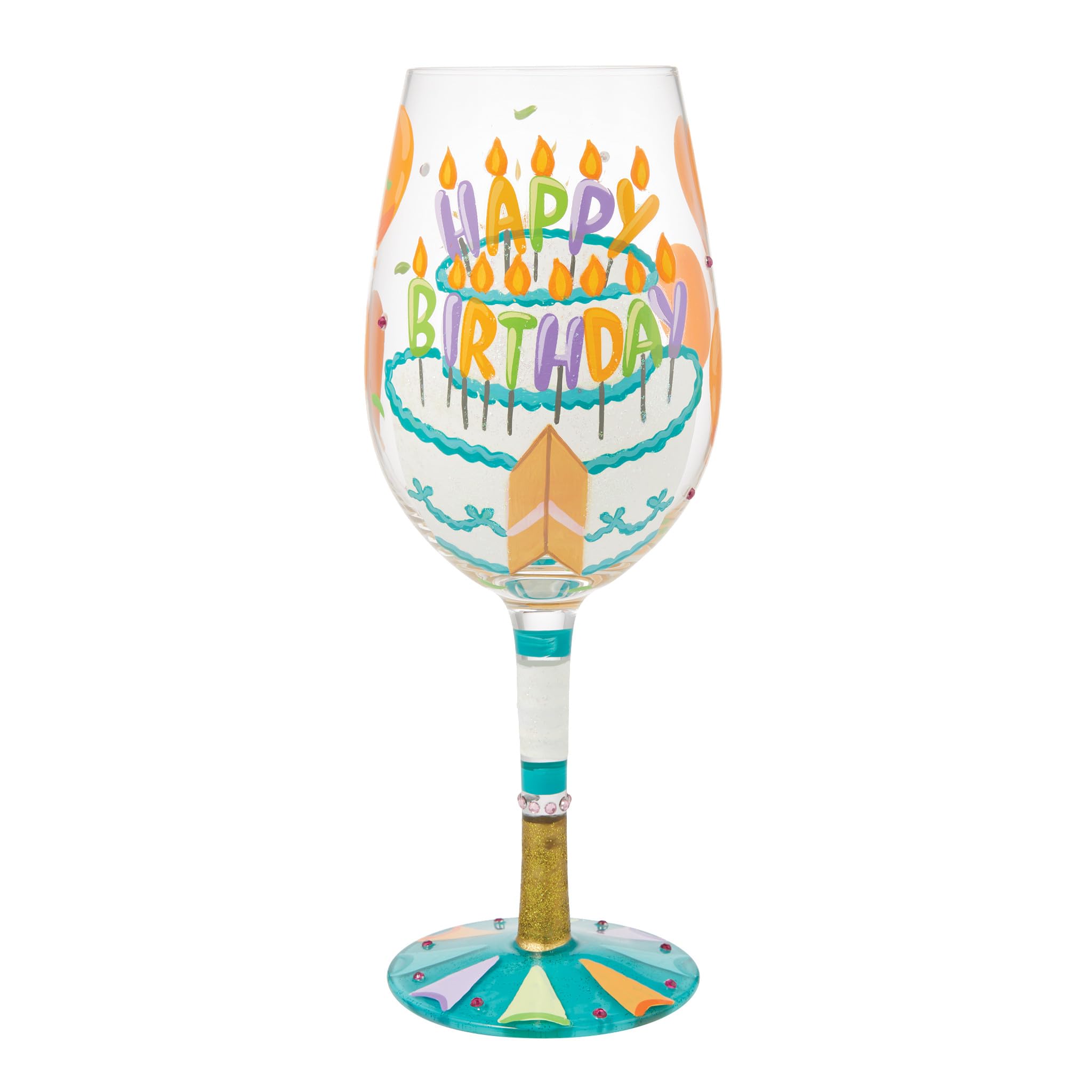 Verre à vin original Happy Birthday de Lolita le cadeau d'anniversaire idéal
