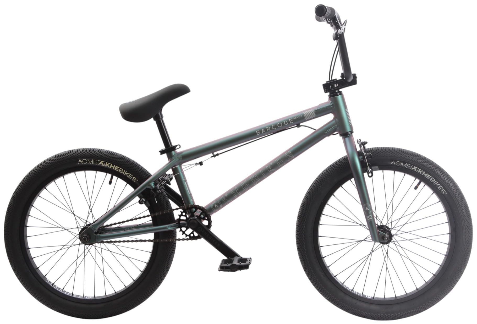 KHEbikes KHE Barcode LL 20 Zoll BMX Fahrrad – 10,4 kg – Aluminium Rahmen – Affix Rotor – 360° Tricks – Doppelkammerfelgen – Flip Flop Grün – 2025