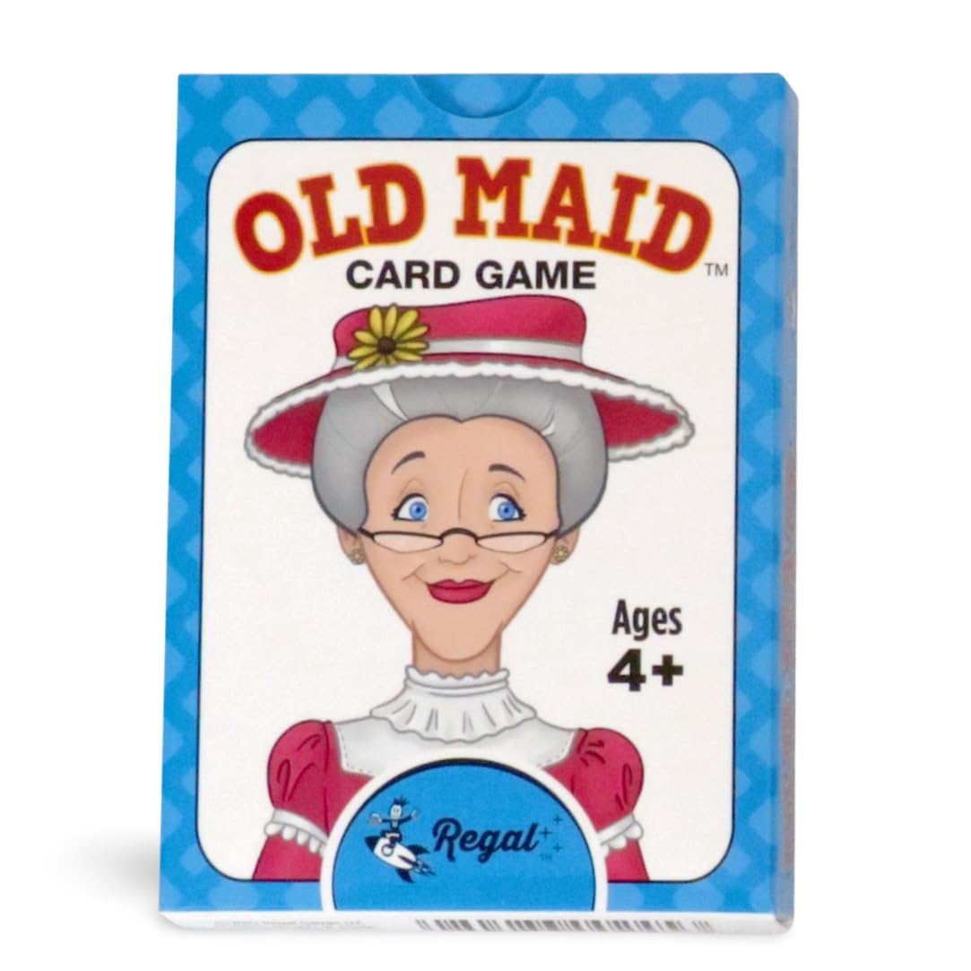 Regal Games Banapples Jr. & Old Maid Kids Card Games Ages 4 5 6 7 8+ | Family Fun Playing Card Set (80 Game Cards, 2 Pack)