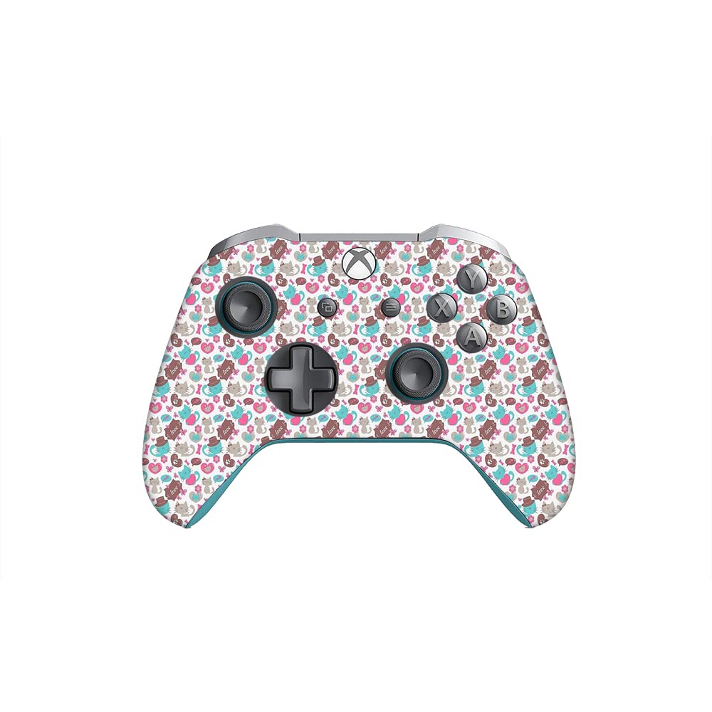 GADGETS WRAP Printed Vinyl Decal Sticker Skin for Xbox One/One S/One X Controller Only - Kittens Love Texture-image-30