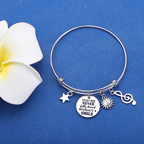 KEYCHIN Orphans Annie Bracelet Musical Theatre Gifts You're Never Fully Dressed Without A Smile Jewelry For Musical Fans3