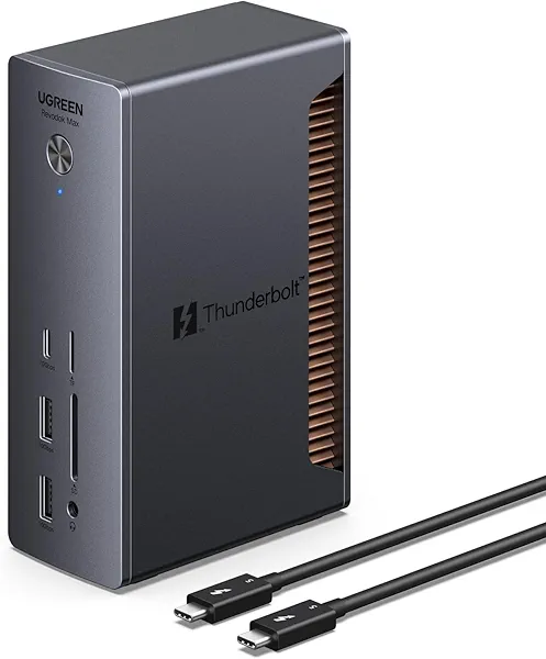 UGREEN Revodok Max 2131 Thunderbolt 5 Dock, 13-in-1, 120Gbps Transfer, Single 8K, Dual 6K60Hz Display, 140W Max Charging, 2.5GbE, SD/TF 4.0, for Thunderbolt 5/4 MacBooks and Windows Laptops