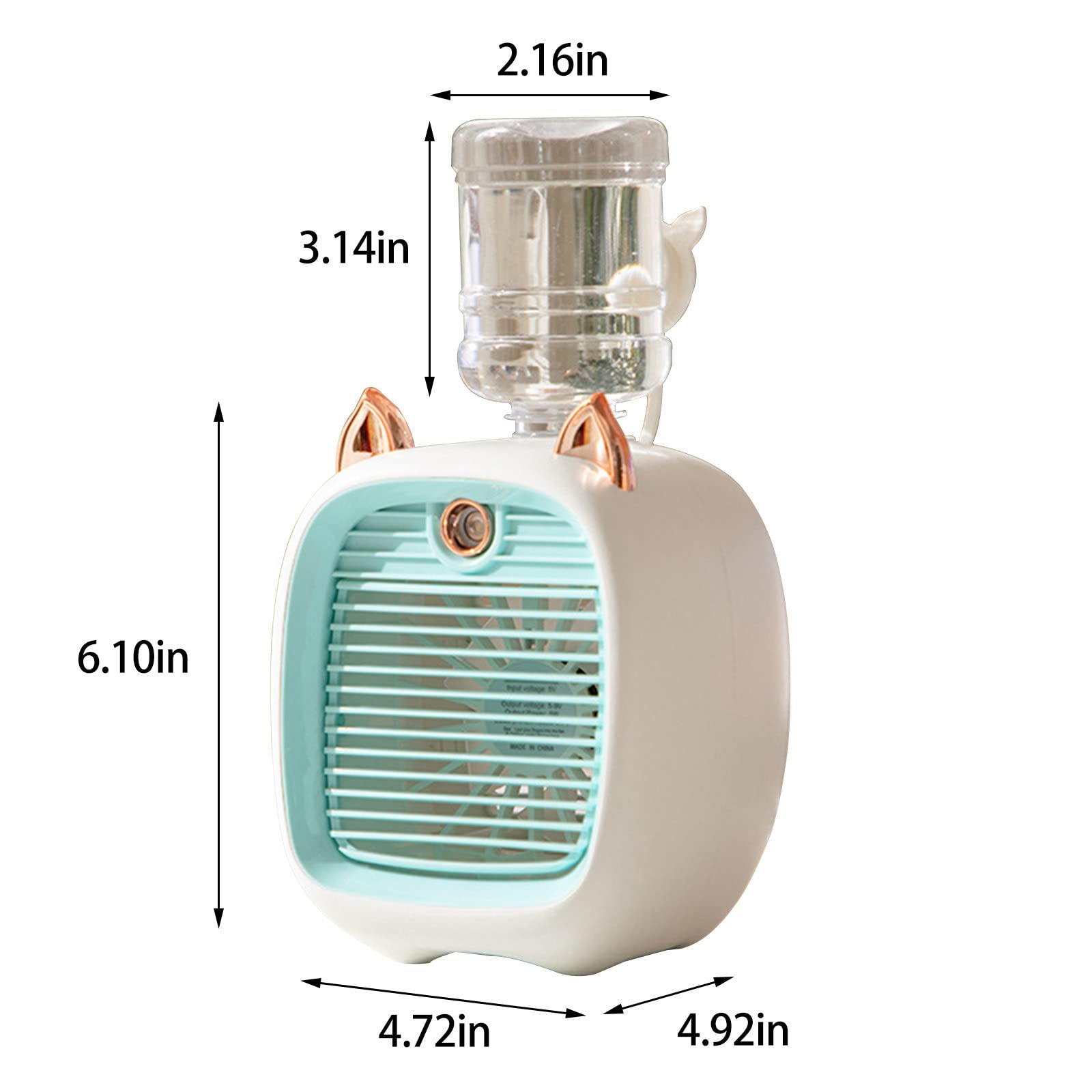❣️✨️未使用✨️N/AポータブルエアコンUSBエアクーラースプレー加湿器冷却 Amazon.co.jp: ポータブルエアコンファン、3風速高速冷却、7色&2