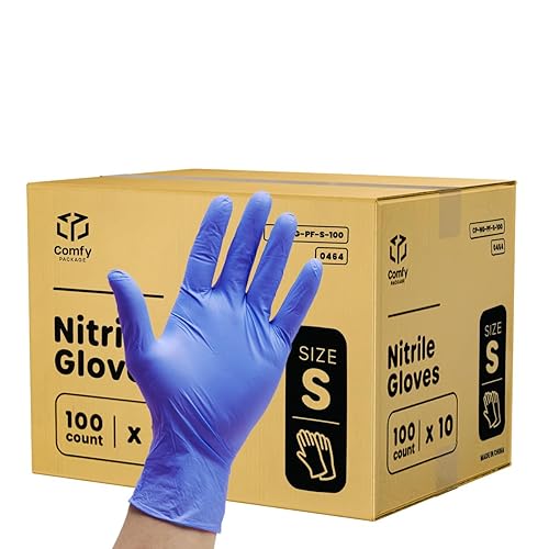 Powder-Free Disposable Nitrile Gloves - Small