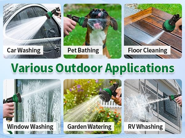 Miniatura 7 de AUTOMAN Manguera de jardín de bobina de 25 pies, manguera de agua rizada de EVA con conectores de latón, manguera de agua de jardín de retroceso,