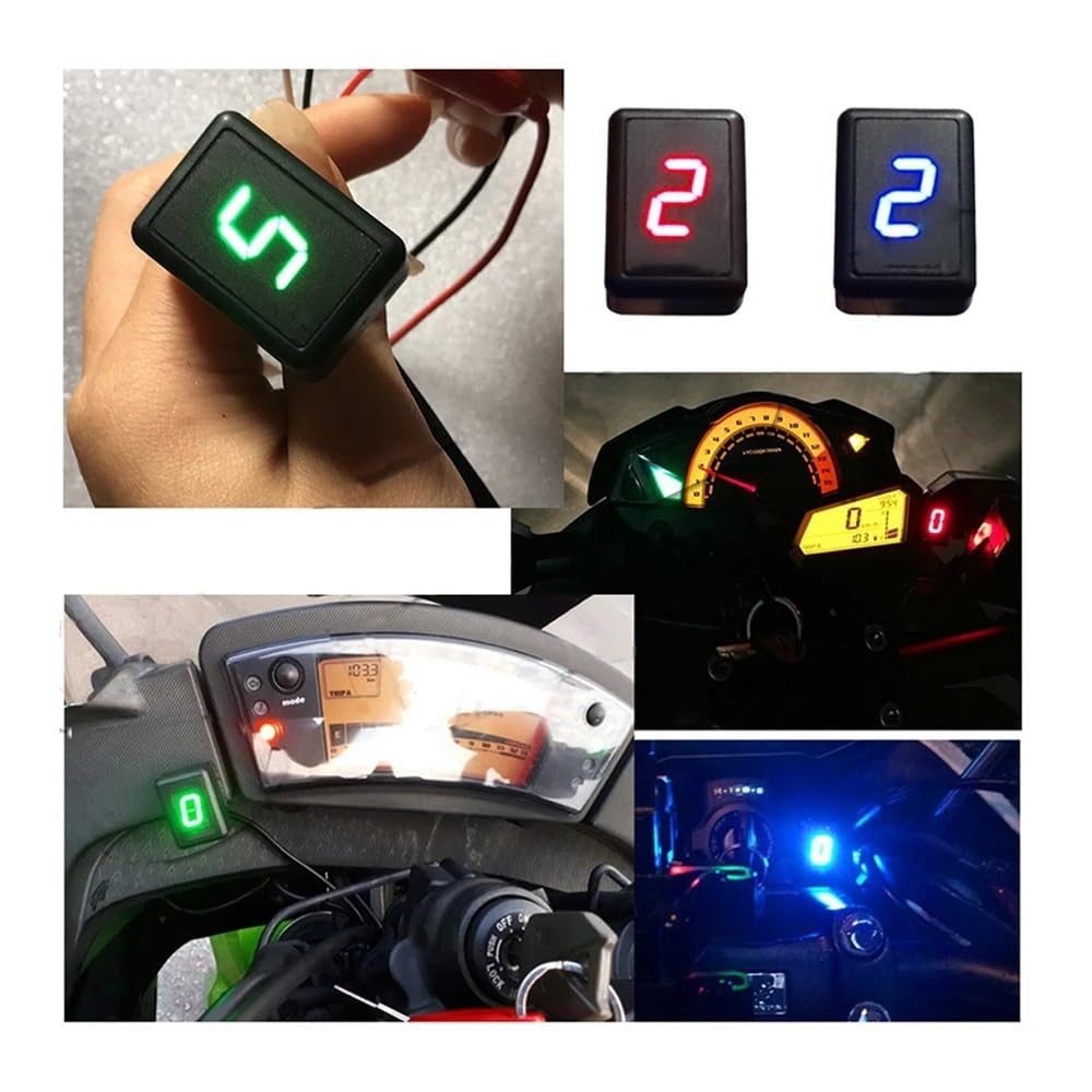 Motorrad 6 Gang Digital Ganganzeige Schalthebel Sensor Universal Starker Magnet Ultra Dünn