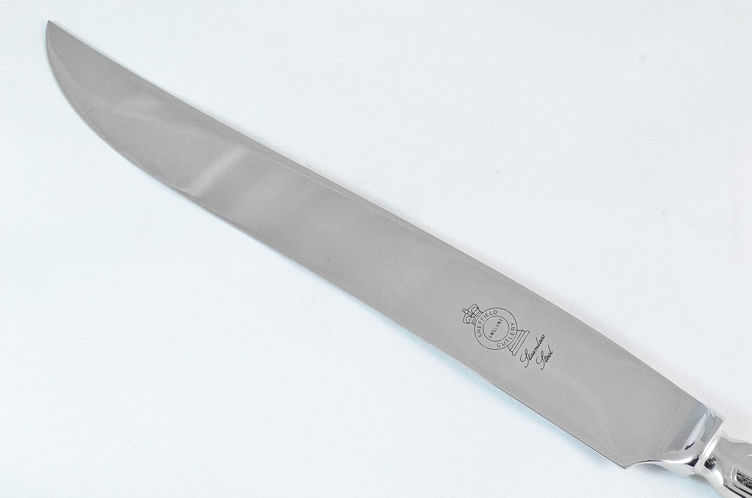 Old English Thread Stainless Steel 2 Piece Carving Set Cased Made In Sheffield England