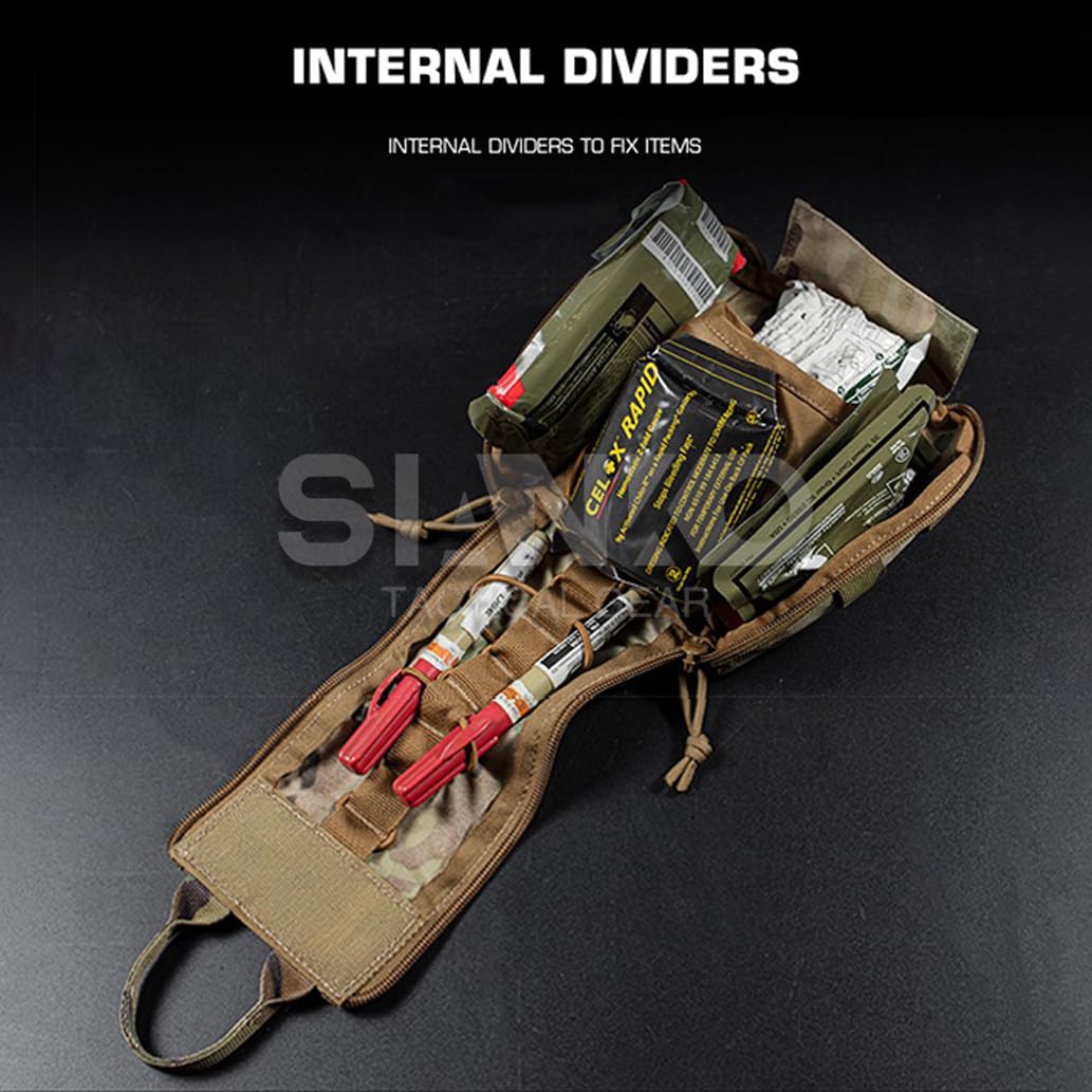 Kits de primeros auxilios tácticos MOLLE IFAK, bolsa médica EDC, bolsa de herramientas, bolsa de emergencia de supervivencia EMT, accesorio de caza para deportes al aire libre
