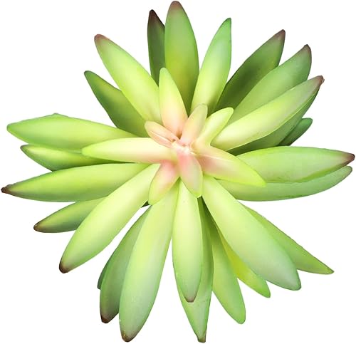 Miniatura 2 de Ebros Gift Paquete de 6 centros de mesa realistas de flores verdes artificiales, cactus suculentas, tallos botánicos, hogar, jardín, veranda,