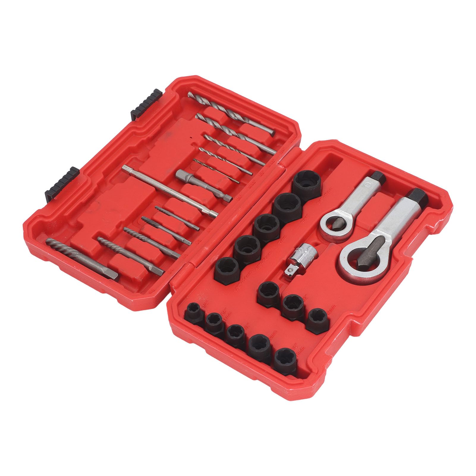 Set di estrattori per viti danneggiate, resistente strumento di rimozione viti in acciaio al cromo-molibdeno antiruggine per bulloni, dadi, elementi di fissaggio, riparazio
