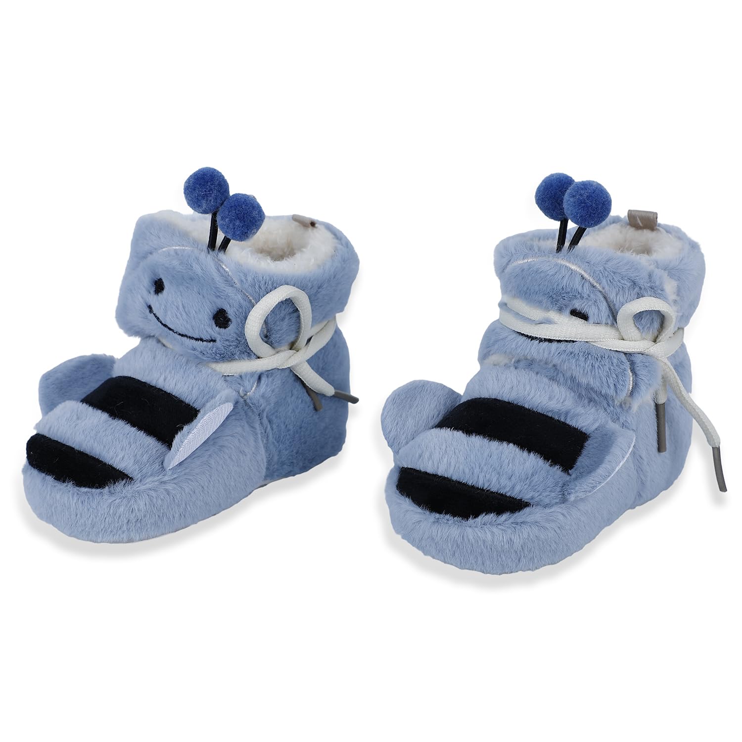 Baby Moo Bumble Bee 3D Warm Furry Booties | Soft Comfortable Indoor & Outdoor Boots | Newborn Cozy Fleece Shoes | All Occassions - Blue (B0CCLG6XFM) Amazon Price History, Amazon Price Tracker