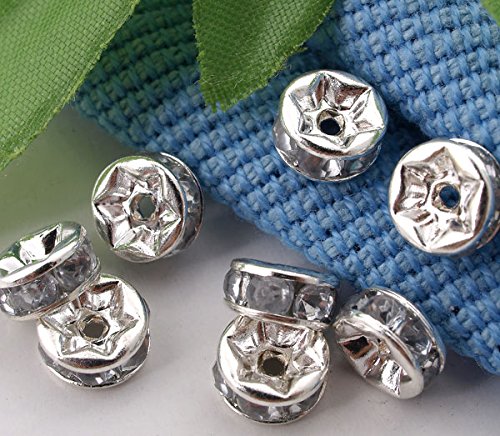 Skyllc® Lotto 100 Perline Perle Rondelle a Colore