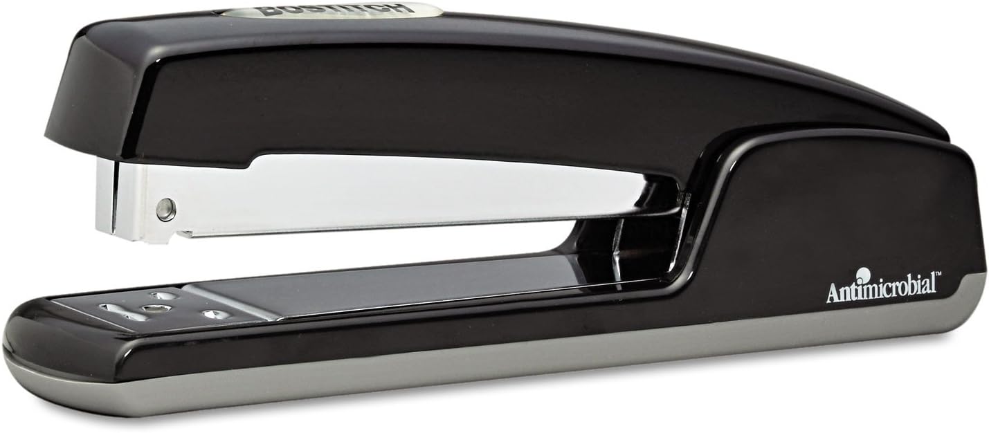 Bostitch Office Professional Metal Desktop Stapler, 20 Sheet Capacity, Jam Free, Staple Supply Indicator, Rubber Base, Black