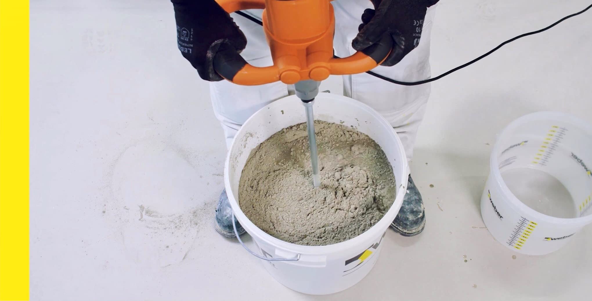 Seau mélangeur 30L, mélange de préparation sur Chantier, Weber