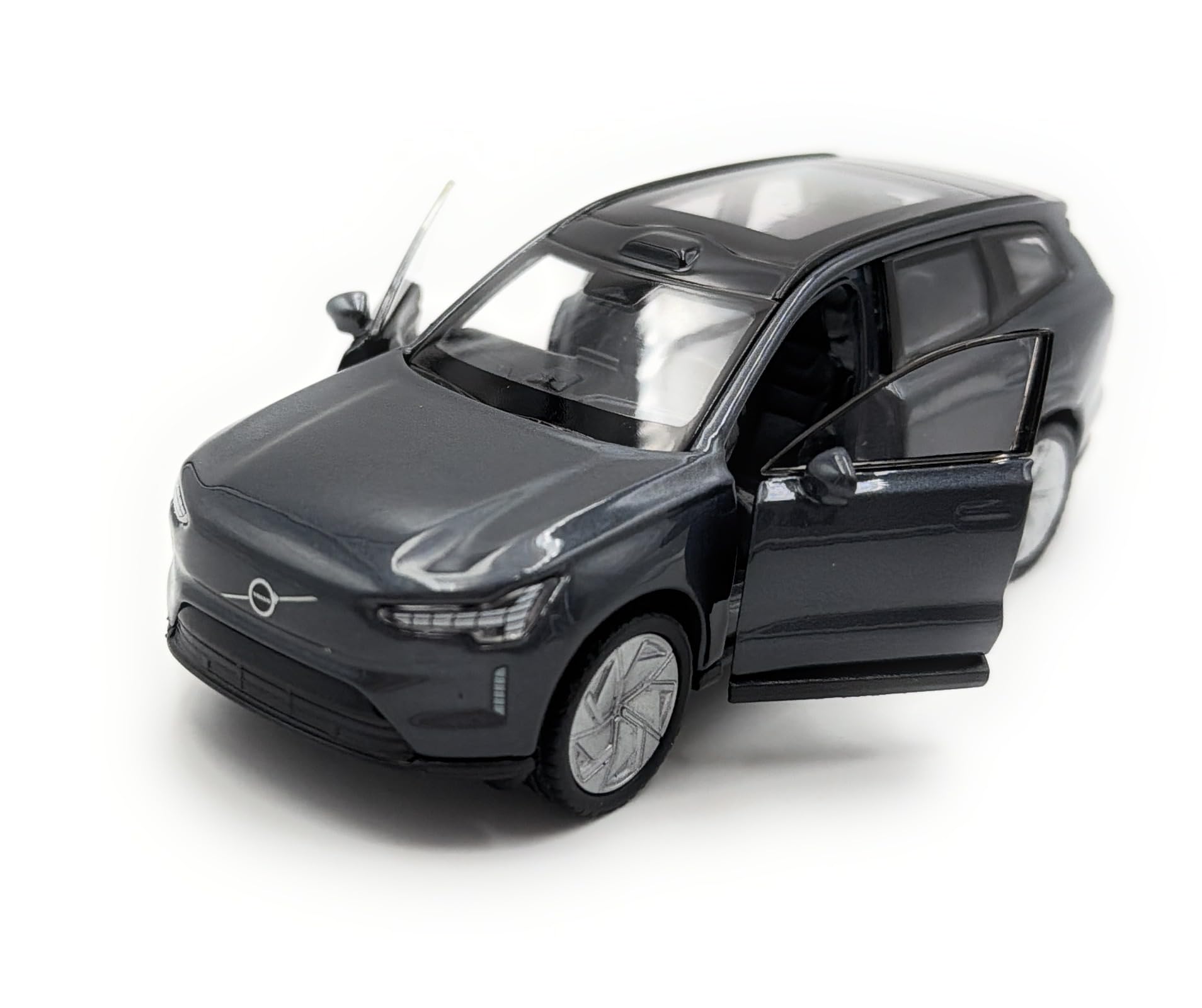 Toi-Toys Welly Model car Volvo EX90, miniature car, scale 1:39 / length 12cm, anthracite