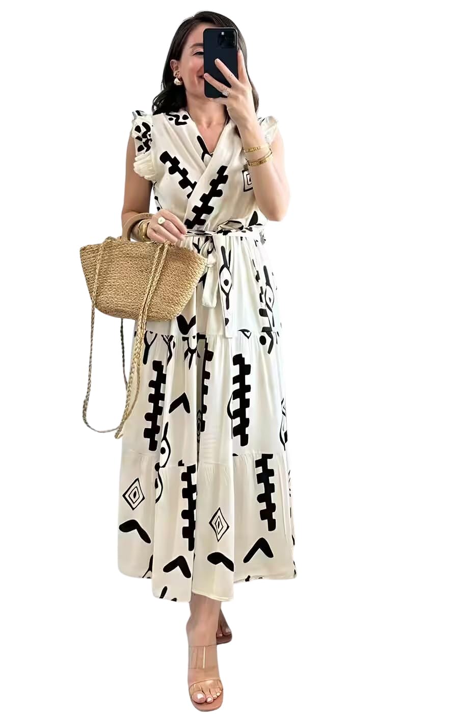 florely Women's Dress for Women | Western One Piece Dress for Women Short & Long | Casual Summer Dresses for Beach & Stylish Party Outifits Below The Knee Dress-picture-53