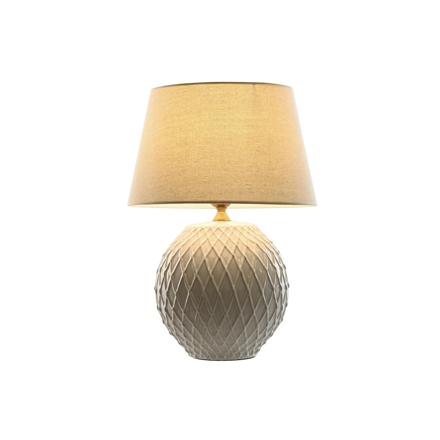 LAMPARA SOBREMESA PORCELANA ALGODON 40X40X57_AlexandreHouse